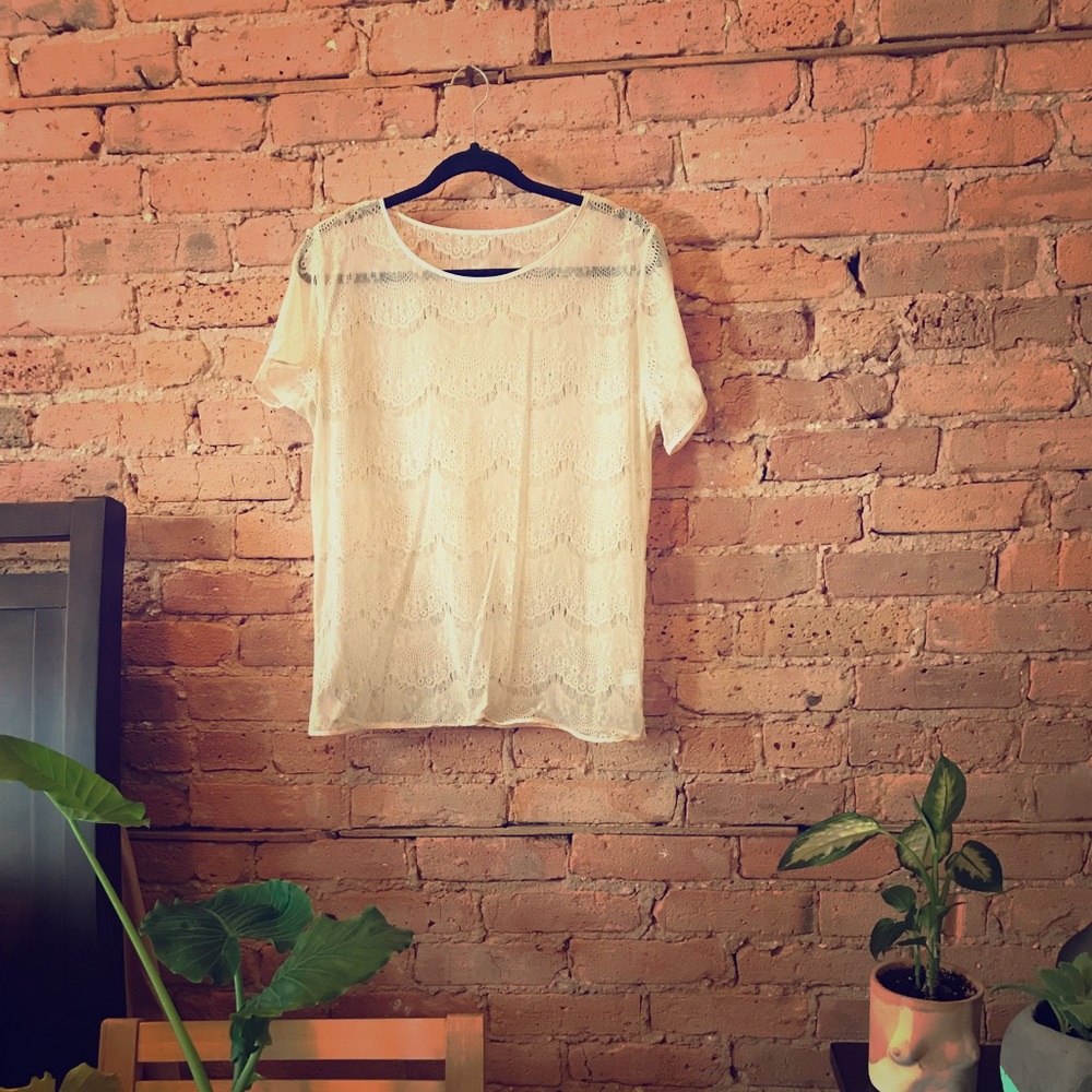 American apparel lace top
